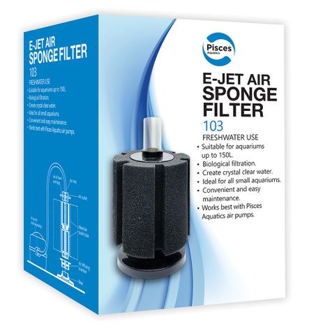 Pisces Aquatics E-Jet Air Sponge Filter 103