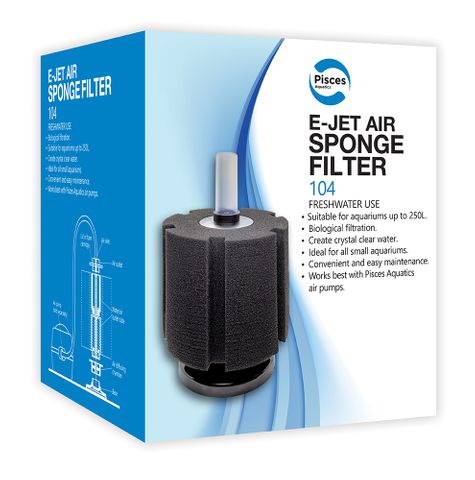 Pisces Aquatics E-Jet Air Sponge Filter 104